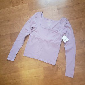 NWT Free People Clean Lines mauve mousse lilac lila M - L